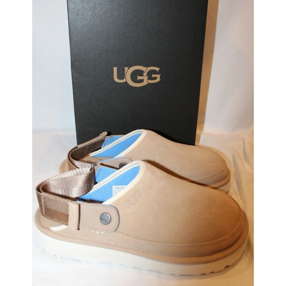 UGG GOLDENCOAST CLOG SIZE SAND SUEDE SLINGBACK SLIDE SANDAL MEN 8 WOMEN 10 - Picture 3 of 6